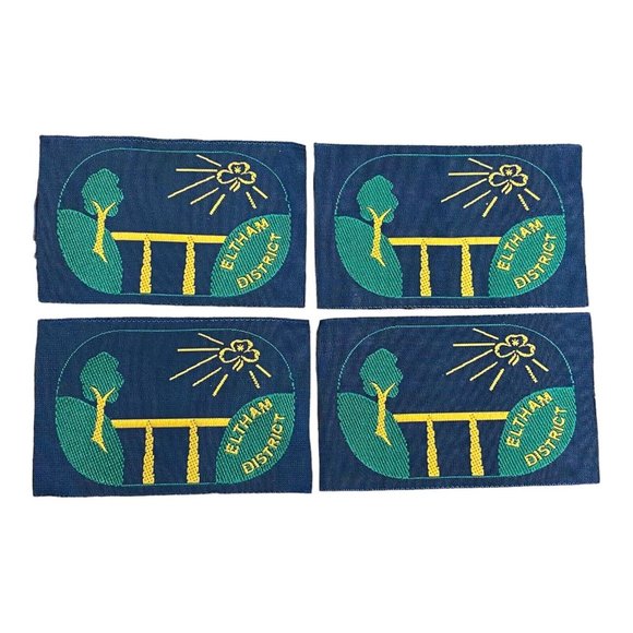 Girl Guides Australia ELTHAM DISTRICT Ribbon Patch LOT 4 - Picture 1 of 5